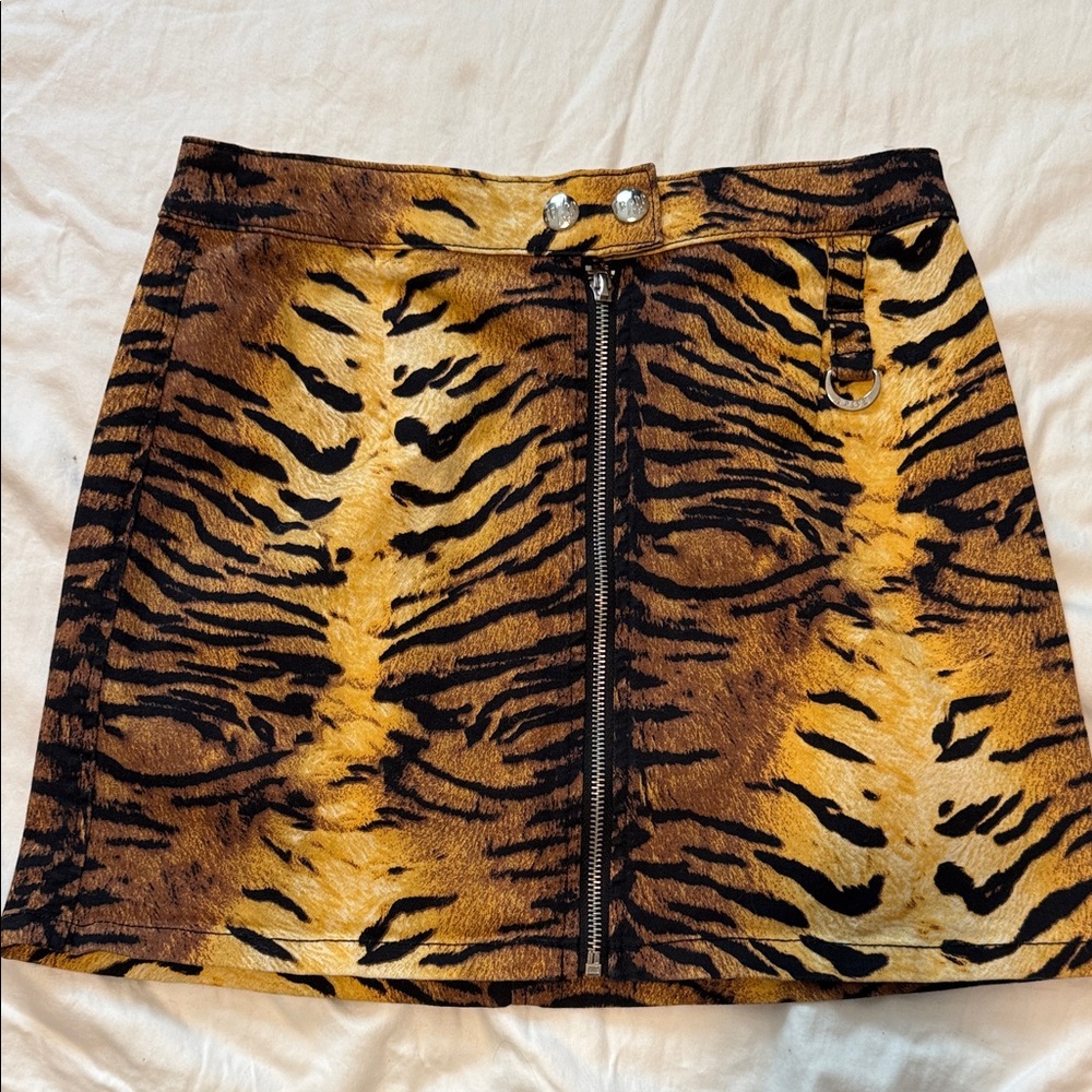 Tripp NYC Animal Print Mini Skirt